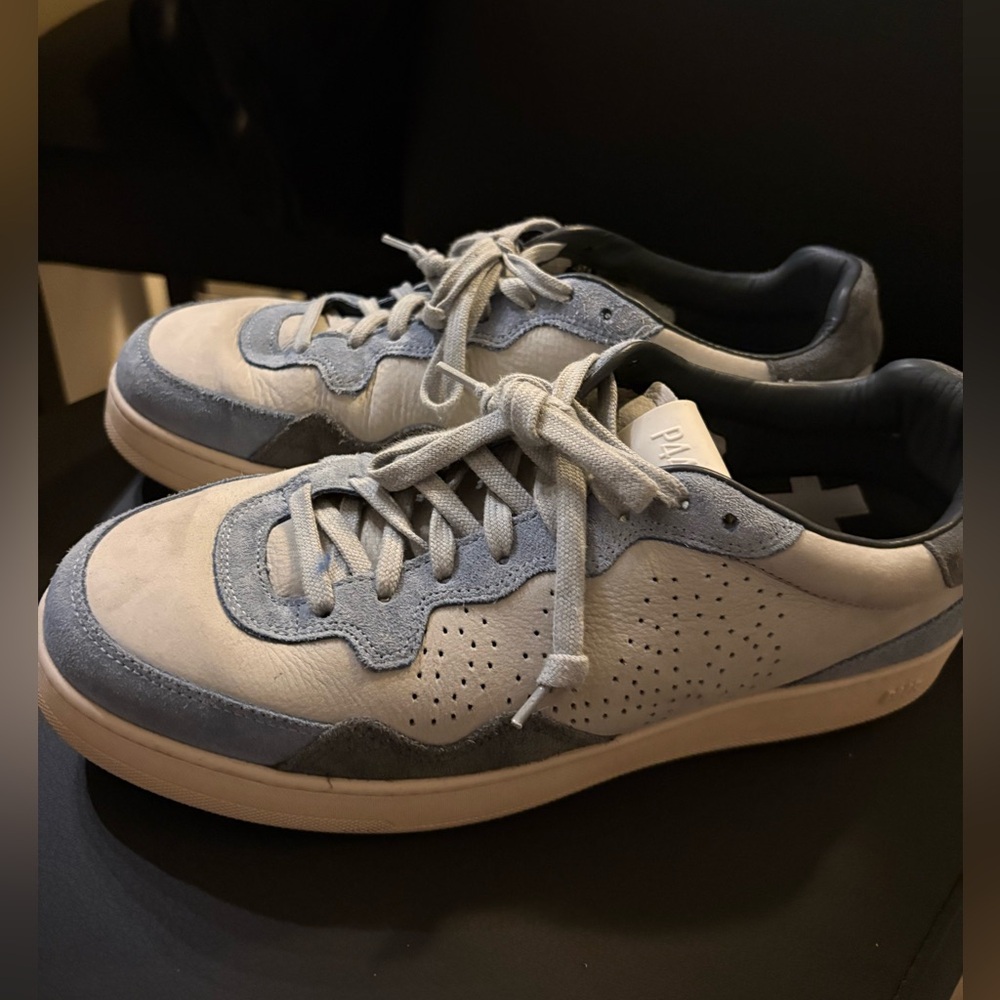 P448 Beige and Blues Sneakers